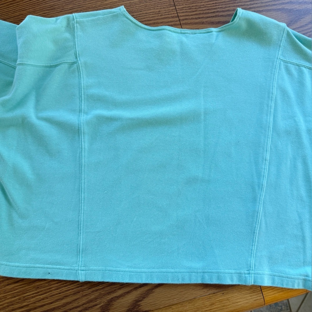 Crop Tee Duo…Vibrant Red USA Design & Robin Egg Blue, Liz & Co and Chaus brands - Picture 6 of 12